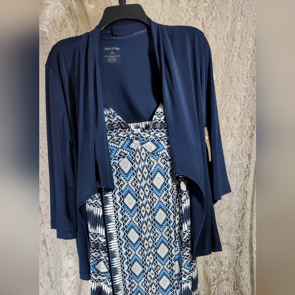 Navy Blue Open Shrug Cardigan NWOT